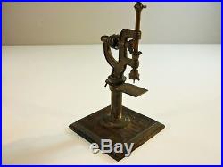 Antique Miniature Toy Steam Engine Accessories 3 Rare Tools Lathe Grinder Punch