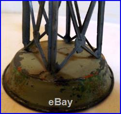 Antique Steam Engine Toy Tin Litho Windmill Accessory 9 Tall Germany c1910s