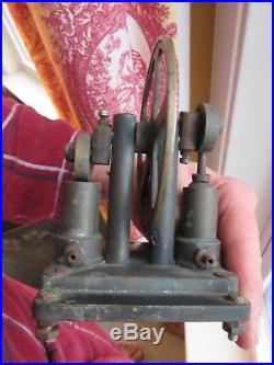 Antique TOY STEAM ENGINE PART generator TURBINE as-is REPAIR motor BRASS vintage