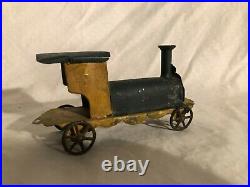 Antique Tin Toy Train Steam Engine Toy George Brown Circa 1880s