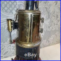 Antique Unmarked Brass Body Weeden Toy Steam Engine