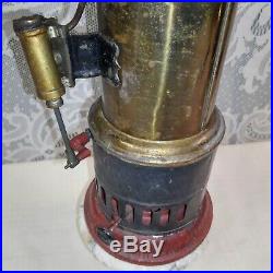 Antique Unmarked Brass Body Weeden Toy Steam Engine