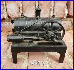Antique Weeden Cast Iron & Brass Early Model Steam Engine & Boiler Toy USA