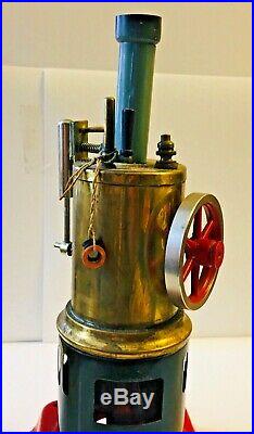 Antique Weeden Upright Toy Steam Engine Burner Rare & Nice One