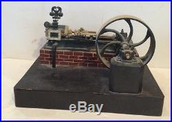 Antique Wooden Model Of A Steam Engine, Patent/salesman 1883