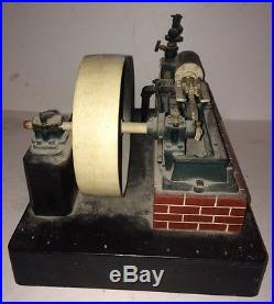 Antique Wooden Model Of A Steam Engine, Patent/salesman 1883