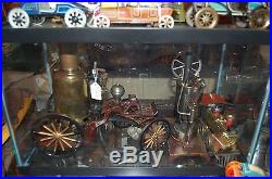 Antique bing steam engine doll weeden plank steam toy