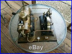 Antique huge German toy live steam engine model Doll 364/3 (not Wilesco Mamod)