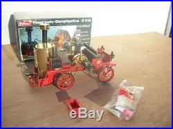 Antique new unused Wilesco D305 Fire Engine Truck Steam Engine Toy With Box