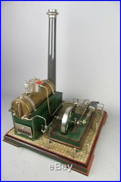 Awesome vintage Josef Falk live steam engine, prewar toy, 18in. High