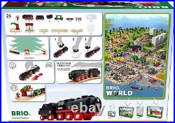 BRIO Christmas Steaming Train Set 36014 Electric vehicles Toy Wooden rail Figure