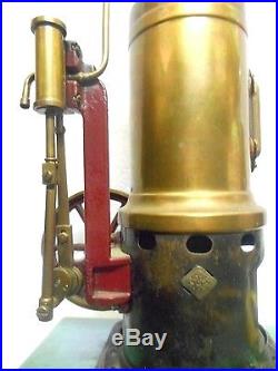 Bing Gebruder Mint Live Steam Engine 1908-1925 Working Brass & Iron Excellent