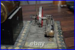 Bing Toy Steam Engine GBN Bavaria late 1800's to early 1900's Patent wood base