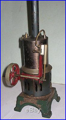 Bing or GBN Live Steam Engine Germany Vertical Boiler Cast Iron baseprewar WWII