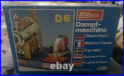 Bnib Vintage Wilesco D6 Live Steam Engine New Boxed Gs Tuv Dampf-maschine Toy