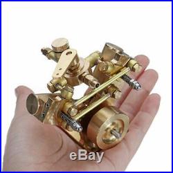 Brass Twin Cylinder Marine Steam Engine Model M2B Live Steam Education Toy