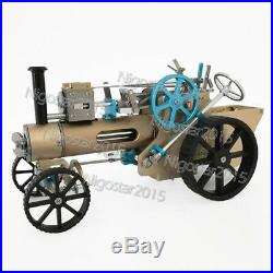 Build-up Steam Engine Car Model Toy DIY Assembly Classic Car Model Vintage Car