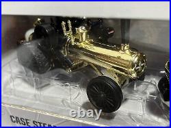 Case Steam Engine & Case 2594 Tractor Gold Plated 175 Years 1/64 Scale by Ertl