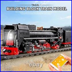 City High-tech Motorized QJ Class Steam Locomotive Electric Railway Train Buildi
