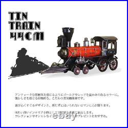 Clock Fashionable Analog Steam Locomotive Tinplate Toys Antique American