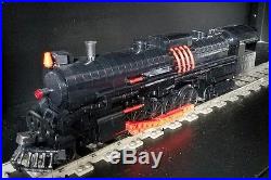 Custom Built Lego Train BerkShire 2-8-4 Coal Burning Steam Engine / 2 9V motors