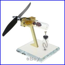 DIY Propeller Stirling Engine Motor Steam Power Heat Model Kits Science Toy