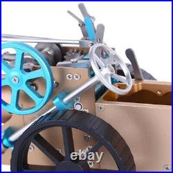 DM34 Steam Car Model Steam Engine Car Kit Steam Automobile DIY Toy Gift Decor