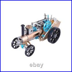 DM34 Steam Car Model Steam Engine Car Kit Steam Automobile DIY Toy Gift Decor