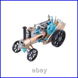 DM34 Steam Car Model Steam Engine Car Kit Steam Automobile Unassembled Toy