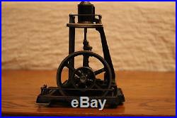 DOLL & CO. EARLY 20's TWIN CYLINDER VERTICAL LIVE STEAM ENGINE DRGM
