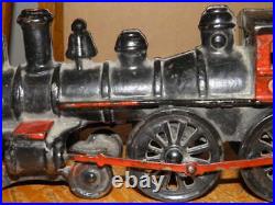 Dent Cast Iron Steam Engine & 2 Passenger Cars New York Central & Hudson River