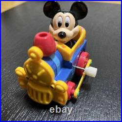 Disney Mickey Mouse Toy Gadget Steam Locomotive Collection Blue Old Retro Rare