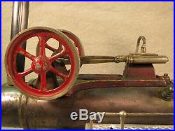 Doll horizontal overtype steam engine model 511/2 twin flywheels, early, lot ST8