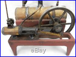 EARLY 1900s WEEDEN CAST IRON AND BRASS TOY STEAM ENGINE #14