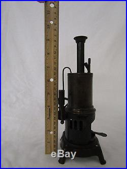 Early 20th Century Vtg Vertical Live Steam Engine Boil Toy DC Co. Germany(#4969)