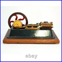 EARLY 20TH C IRON & BRASS STEAM ENGINE DEMO MODEL Cast iron and brass horizontal