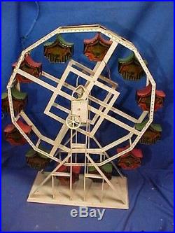 Early 20thc BING Germany TIN Litho 21 FERRIS WHEEL Toy STEAM ENGINE Accessory