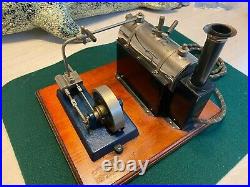 Early Jensen # Steam Engine Toy Vintage Wood Base