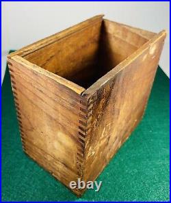 Early Live Steam Engine / Pump Original Wooden Box with Label