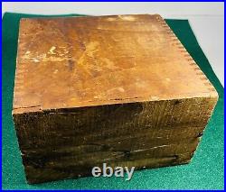 Early Live Steam Engine / Pump Original Wooden Box with Label