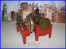 Early Vintage Prewar Weeden Brass & Cast Iron Live Steam Engine