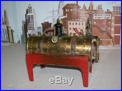 Early Vintage Prewar Weeden Brass & Cast Iron Live Steam Engine
