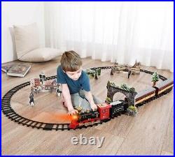 Electric TRAIN Toy Large Classical Set with Steam Locomotive Engine Best Gifts