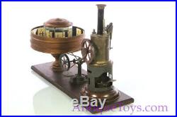 Ernst Plank Praxinoscope (Movie) Tin Steam Engine German Antique Toy, EP Germany