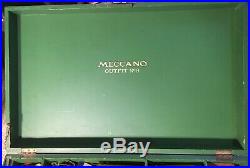 Fab Vintage 1930s Green Wooden Box Meccano Set No 9 + Extra Set + Steam Engine