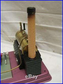 Fleischmann Burning Steam Model Engine no. 120 W. Germany Toy withBox Minty