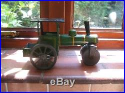GUNTHERMANN STEAM ROLLER TRACTION ENGINE c. 1919 TINPLATE GERMANY WIND UP TIN TOY
