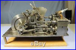 Hand Built Twin Cylinder Compact Table Model Live Toy Steam Engine
