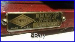 Hot Air Engine Model EMPIRE METAL WARE CORP. USA Toy Steam Engine Vintage 1925
