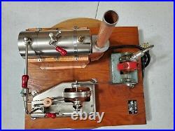 Jensen #25G steam engine model toy with cast iron base #15 generator. Nice One